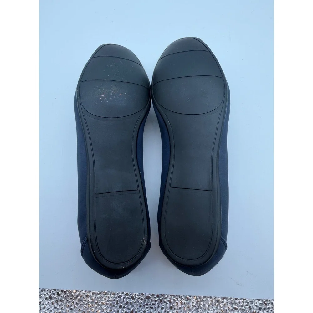 Easy Street Catsha Navy Blue Loafers Womens 6.5 N Slip On Flats